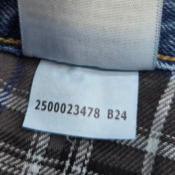 Carhartt B172 DST Jeans Mens 44x30 Blue Flannel Lined Relaxed Fit Workwear - Picture 3 of 10